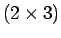 $ (2 \times 3)$