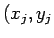 $ (x_{j},y_{j}$