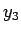 $\displaystyle y_3$