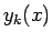 $ y_k(x)$