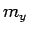 $\displaystyle m_y$