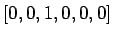 $ [0,0,1,0,0,0]$