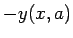 $ -y(x,a)$
