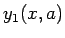 $ y_1(x,a)$