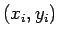 $ (x_i,y_i)$