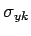 $ \sigma_{yk}$