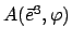 $ A(\vec{e}^3, \varphi)$