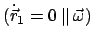 $ (\dot{\vec r}_{1} = 0\: \Vert\: \vec{\omega})$