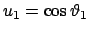 $ u_{1} = \cos\vartheta_{1}$