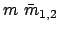 $\displaystyle m  \bar{m}_{1,2}  $