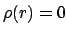 $\displaystyle \rho (r) = 0$