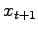 $\displaystyle x_{t+1}$