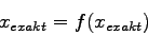 \begin{displaymath}
x_{exakt}=f(x_{exakt}) \end{displaymath}