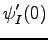 $\displaystyle \psi'_{I}(0)$